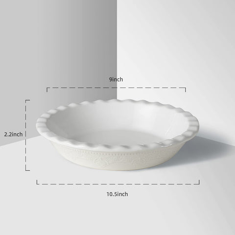 FE Fun Elements lace-embossed detail enhances elegant presentation of pies