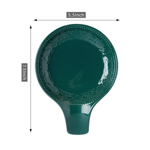 FE FUN ELEMENTS spoon rest 7.8in size resting on counter