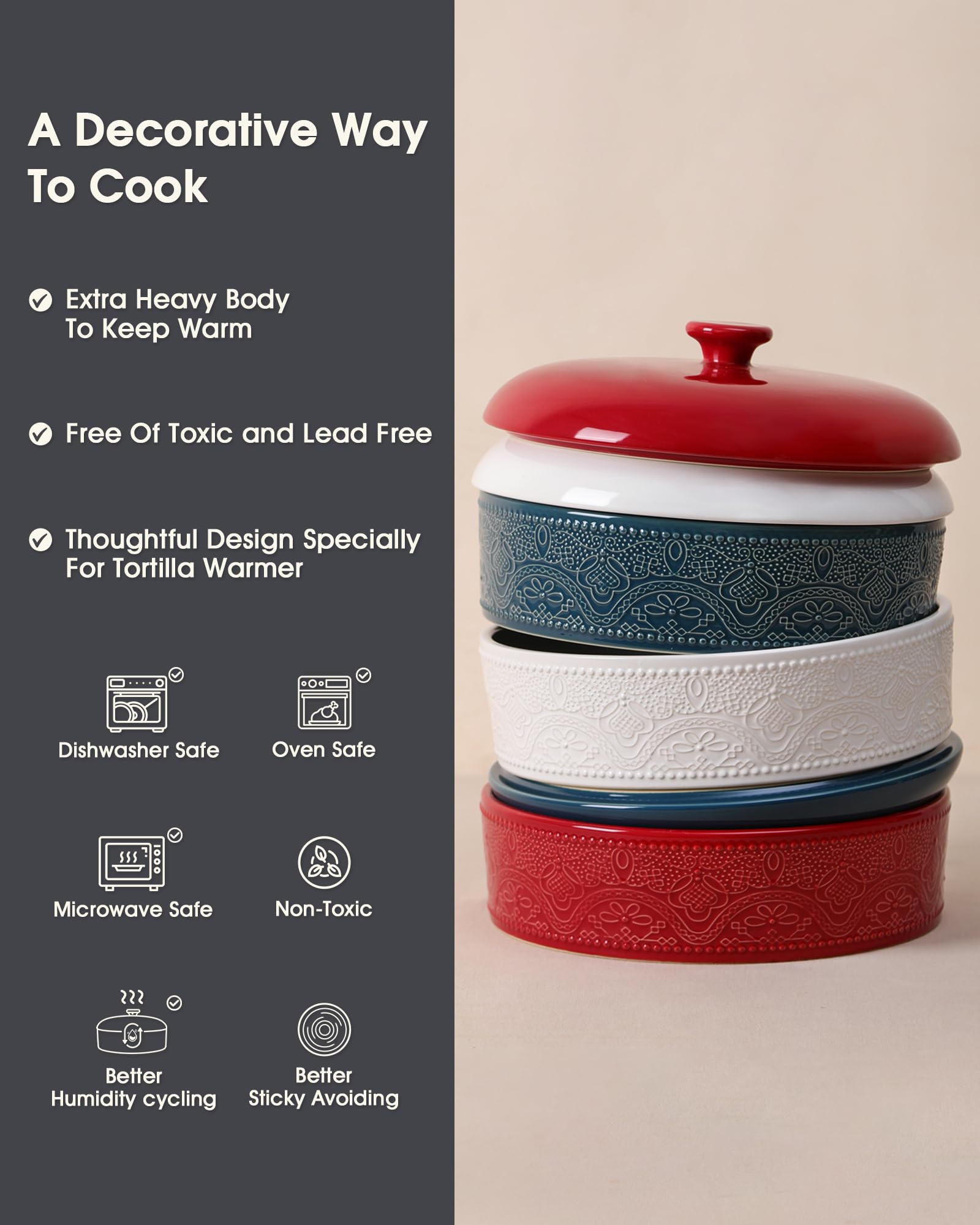 FE Fun Elements versatile warmer holds naan, pancakes, and more