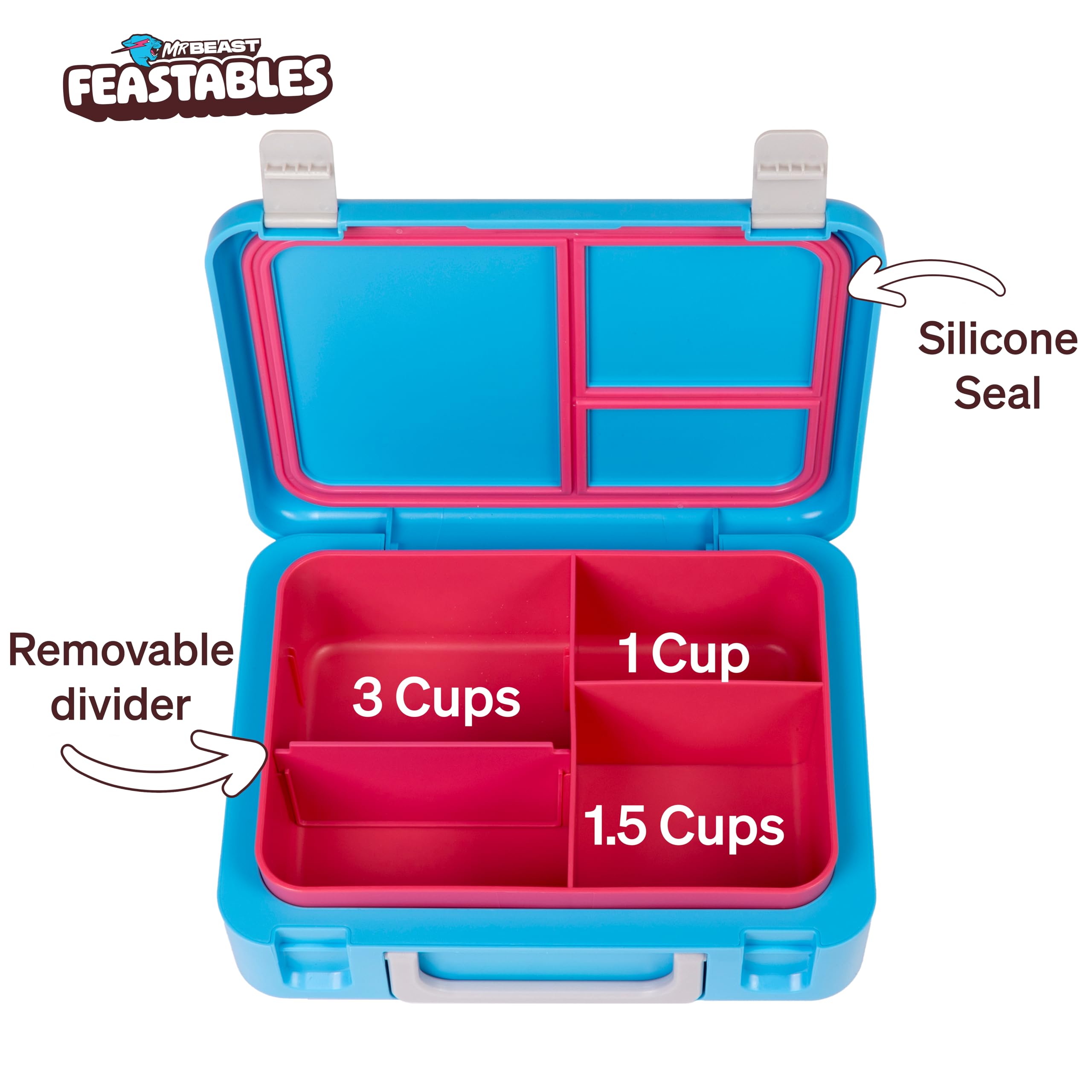 Feastables MrBeast removable BPA-free tray for easy cleaning and reheating