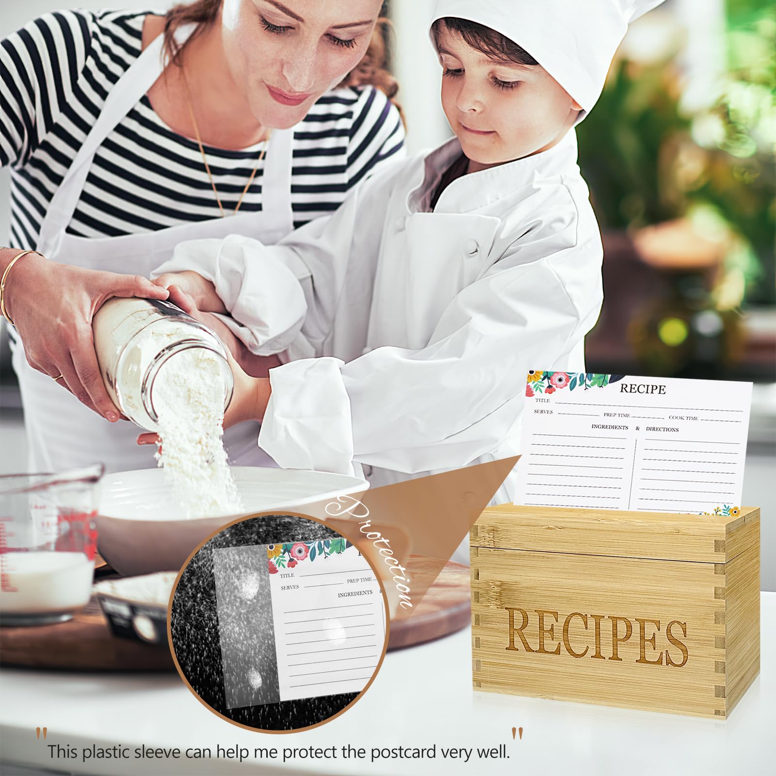 feasteery 100-card set keeps recipes organized and easy to reference