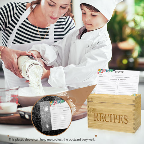 feasteery 100-card set keeps recipes organized and easy to reference
