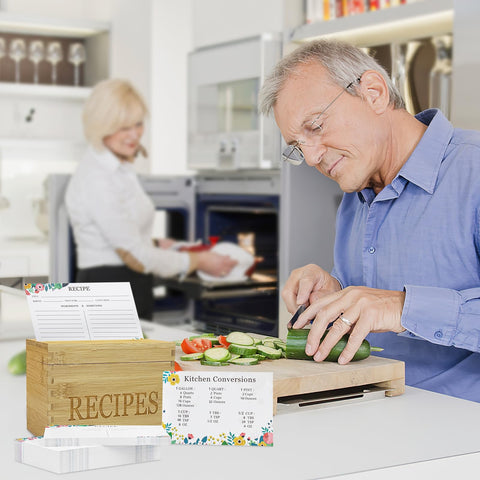 feasteery 16 pre-labeled dividers help categorize recipes at a glance
