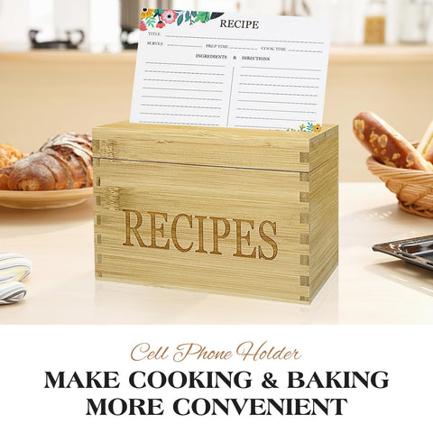 feasteery bamboo box with magnetic closures provides secure, durable storage
