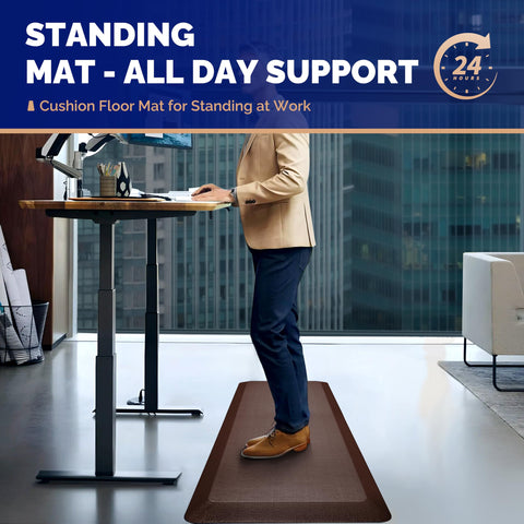 FEATOL anti fatigue mat 9/10-inch thick cushion highlights comfort