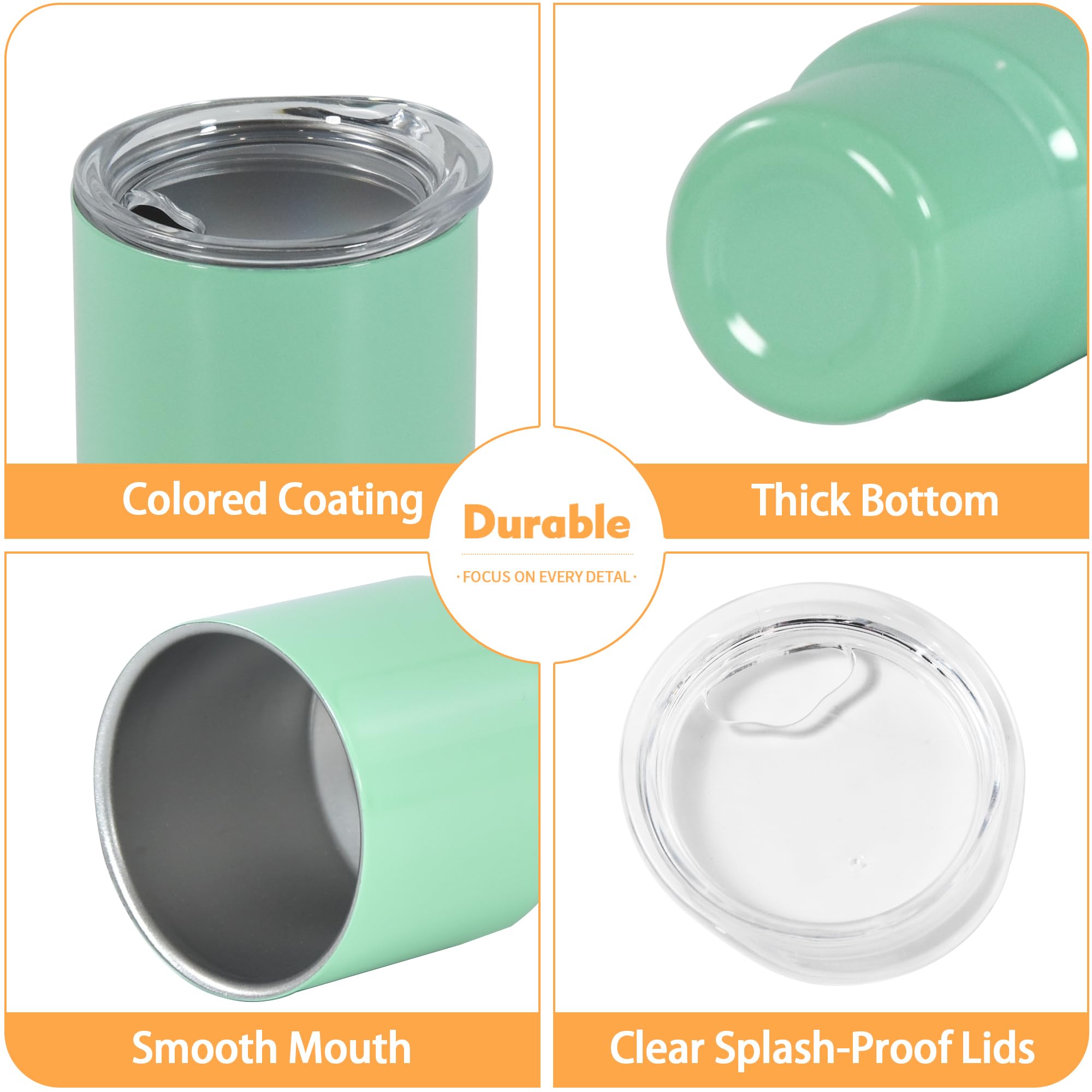 FECBK BPA-free lid with silicone ring prevents splashes during use.