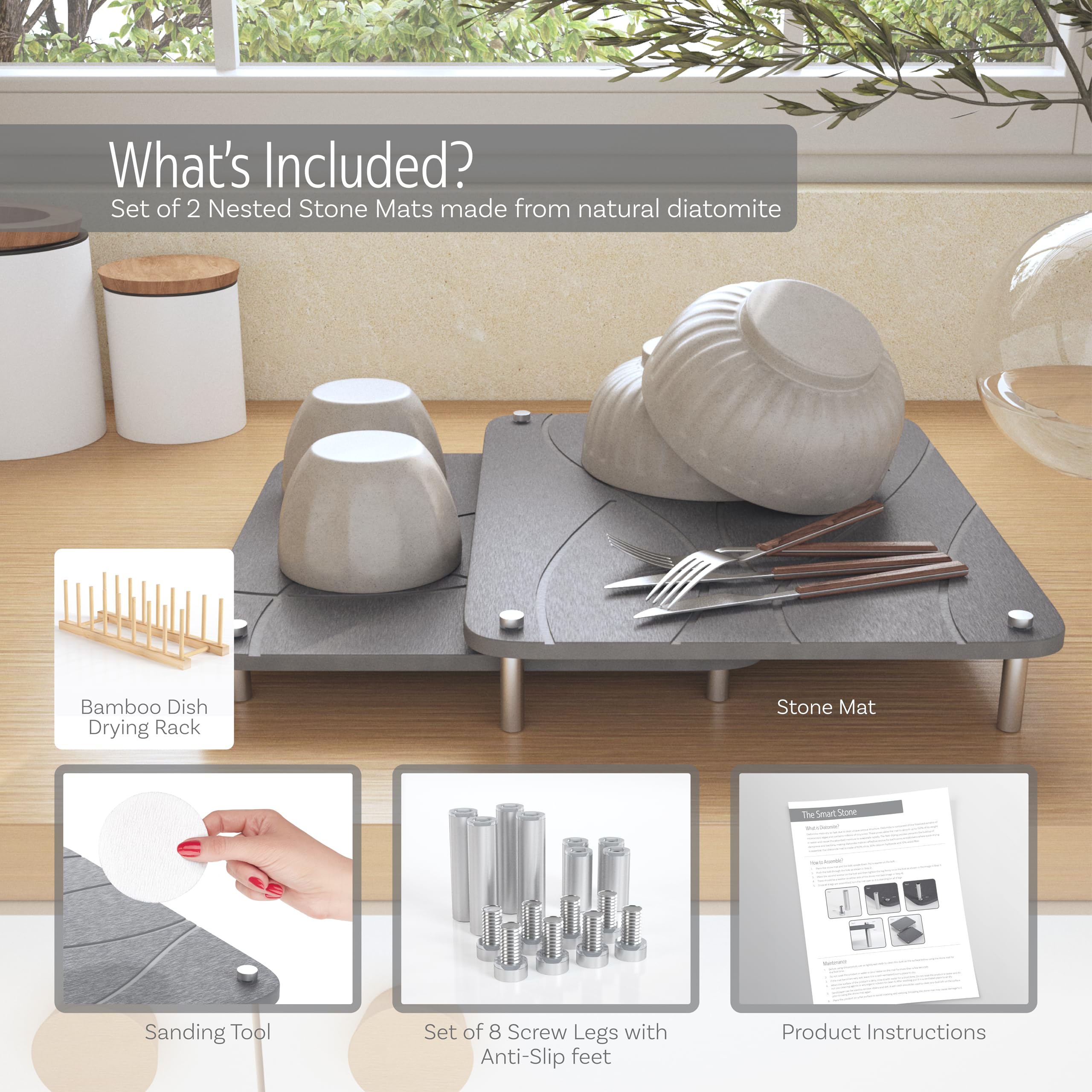 FEDBB odor-resistant stones help maintain a fresh kitchen environment after washing.