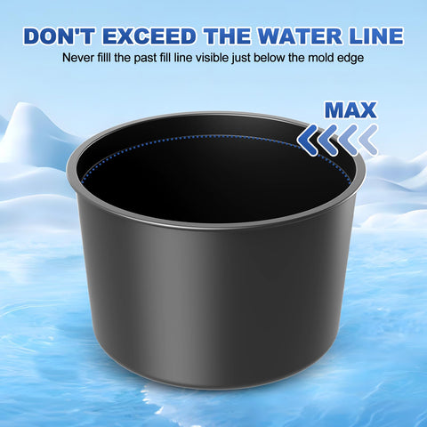 Fedowal 8pc ice mold set freezes water, juice, or dairy for ready-to-serve ice