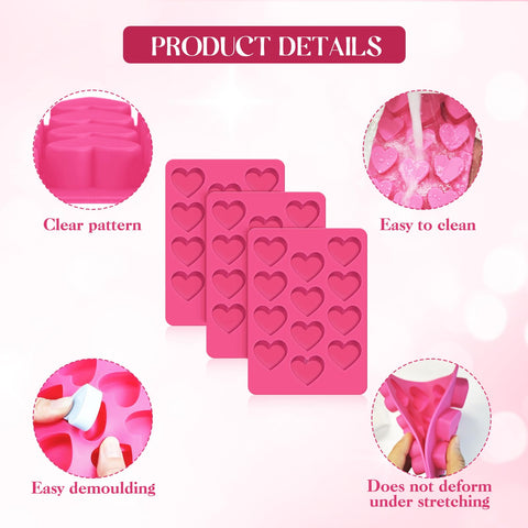 Feehope oven-safe heart mold: durable silicone withstands high heat for baked treats.