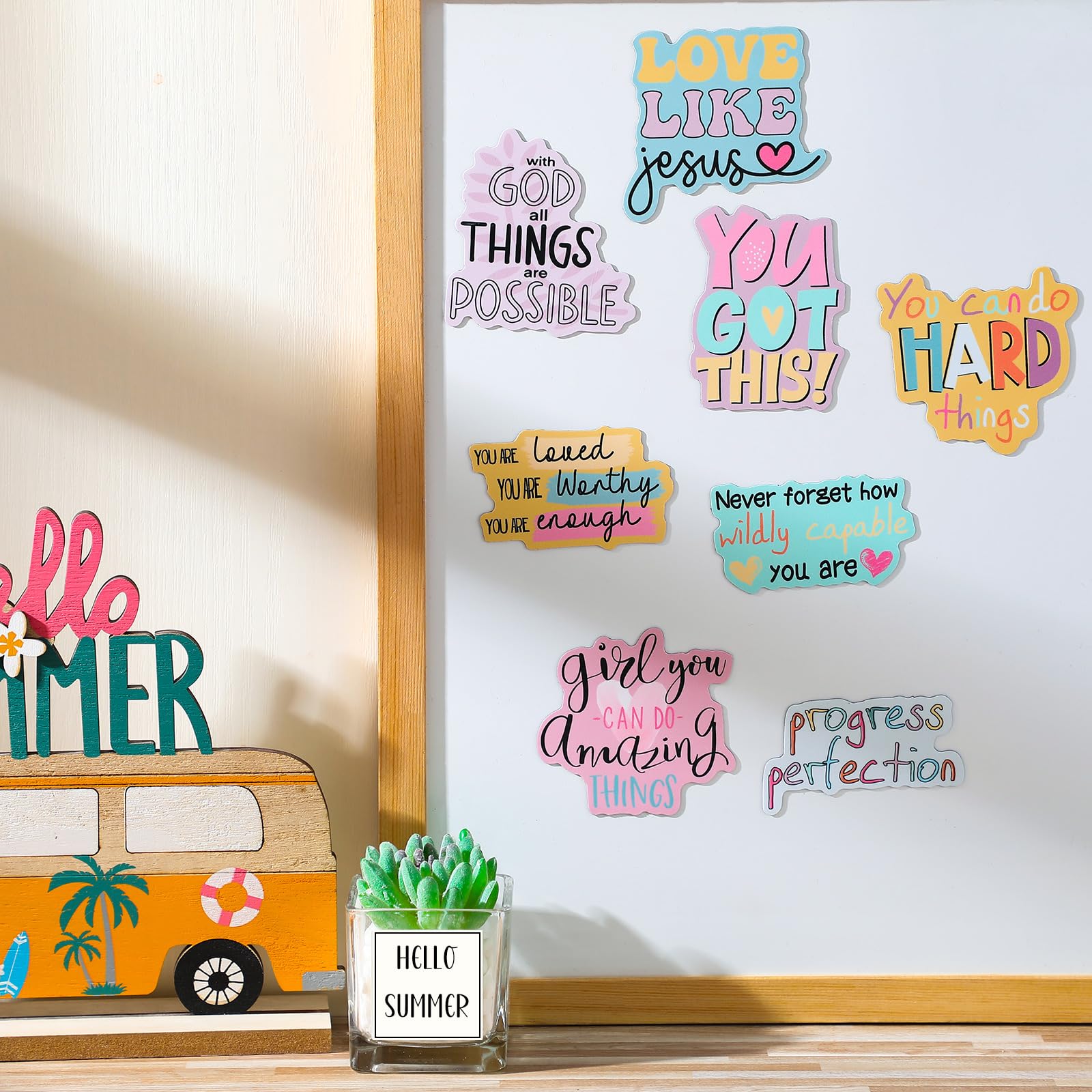 Feekoon durable magnetic magnets stay securely on fridges and lockers in busy hallways.