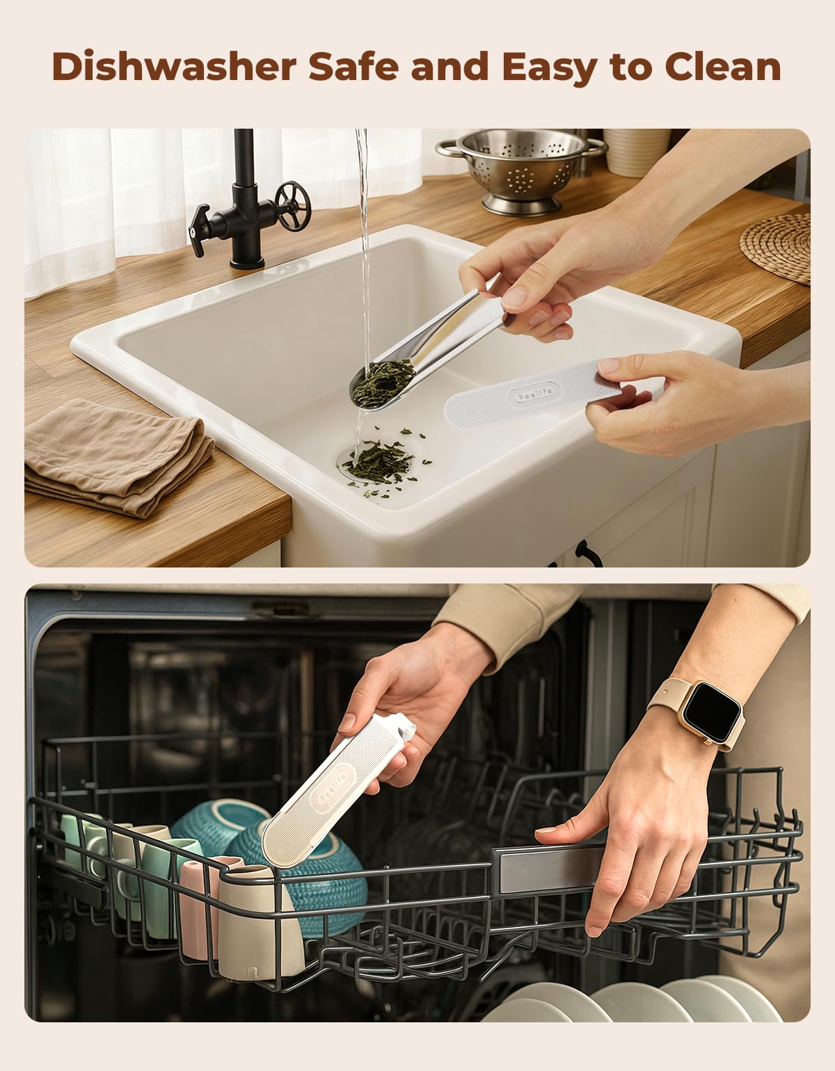 Feelife larger leaf space allows tea leaves to expand.