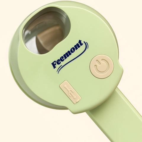 FEEMONT built in fruit slicer creating uniform fruit pieces