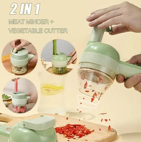 FEEMONT mini garlic chopper processing cloves with ease