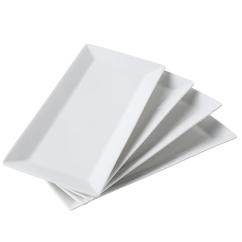 Feenmai 12-inch rectangular platters for appetizers, ideal for elegant entertaining.
