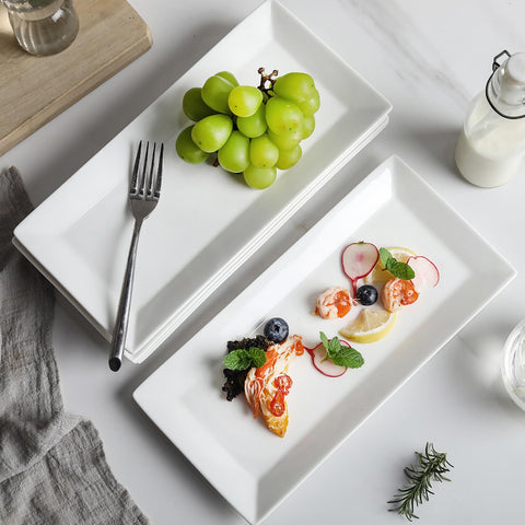 Feenmai elegant rectangular platters ideal for holiday gatherings.
