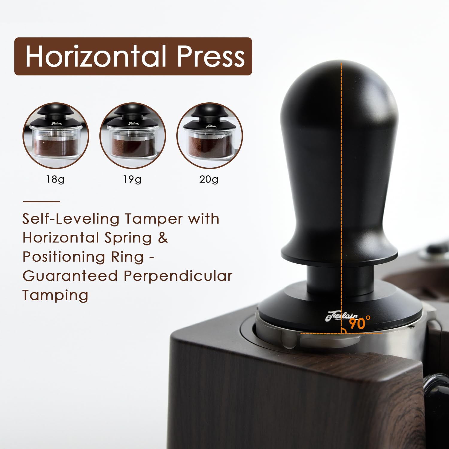 Feilair anti-tilt base keeps the tamper aligned for reliable tamping results.