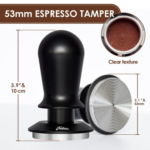 Feilair tamper self-leveling design ensures straight tamping for consistent shots.