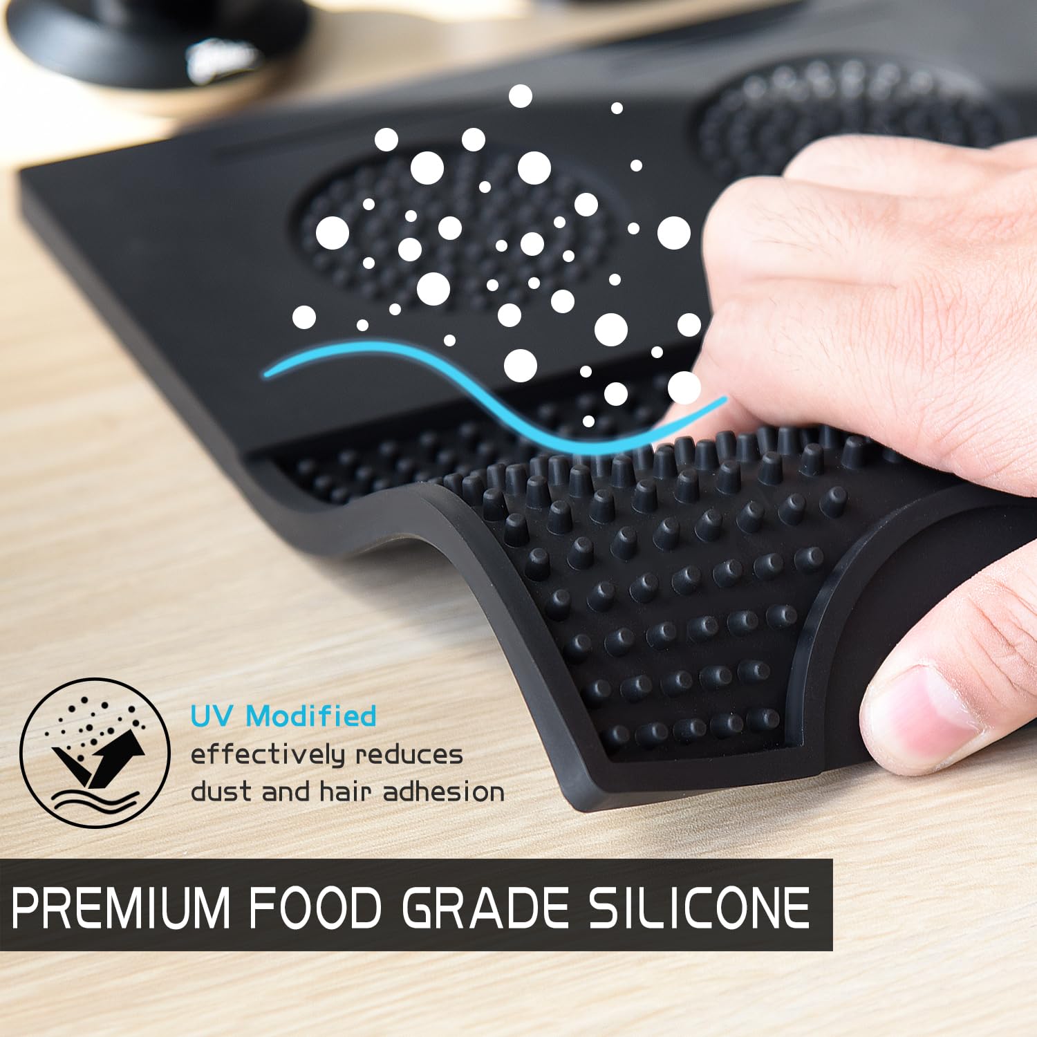 FEILAIR heat resistant mat endures daily use and is dishwasher safe.