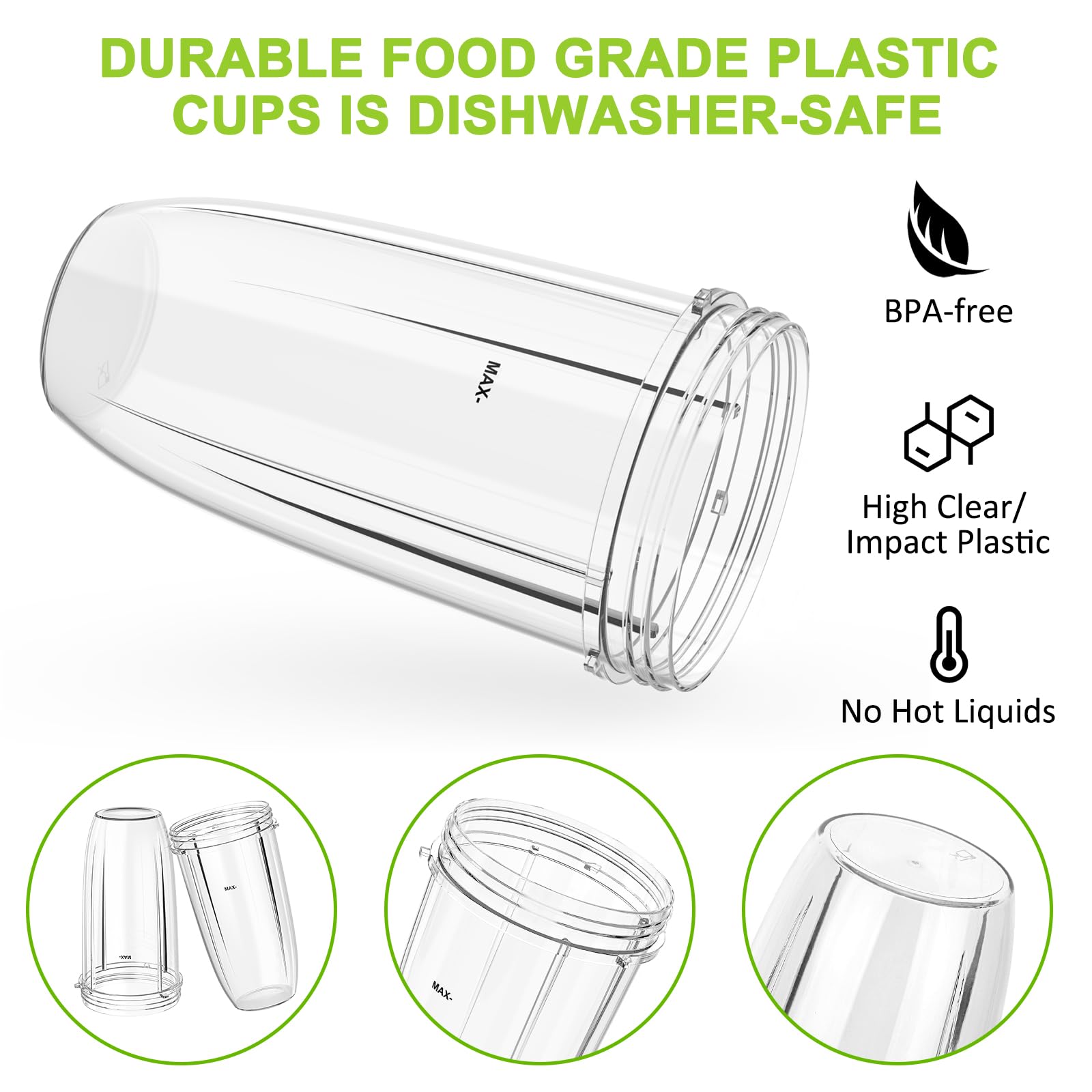 Feilifan two-pack includes two cups for back-up blending sessions