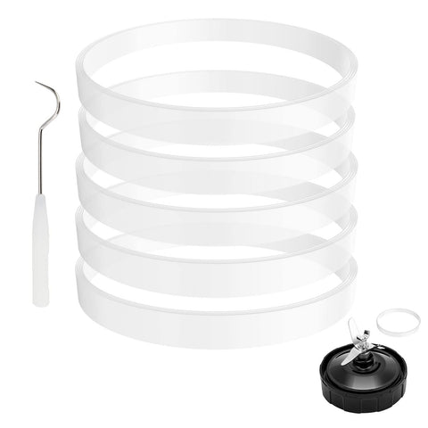 Feilifan 5-pack Ninja gasket outer-ring close-up shows seal detail