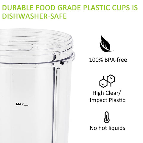 Feilifan 24 oz cup with shaker ball for smoother blends