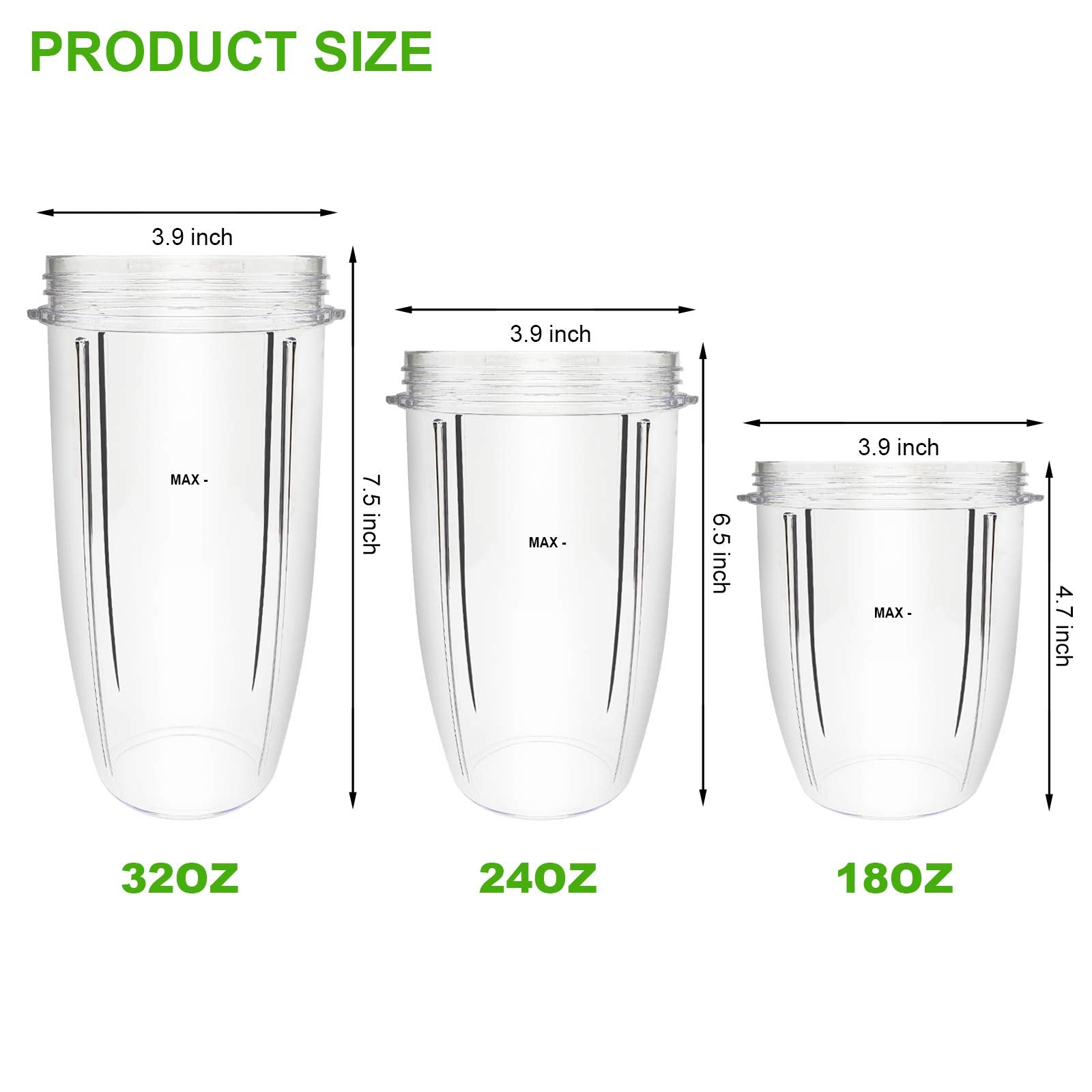 Feilifan NutriBullet 32 oz cup with flip-top lid for on-the-go smoothies.