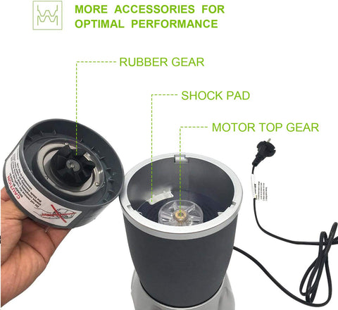 Feilifan motor top gear helps keep the blender running smoothly.