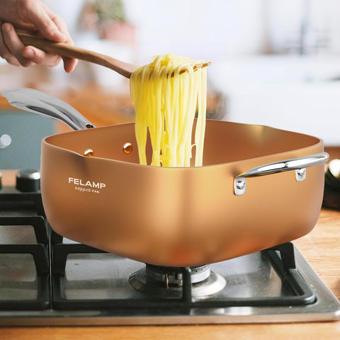 FeLamp oven-safe up to 500°F for oven finishing.