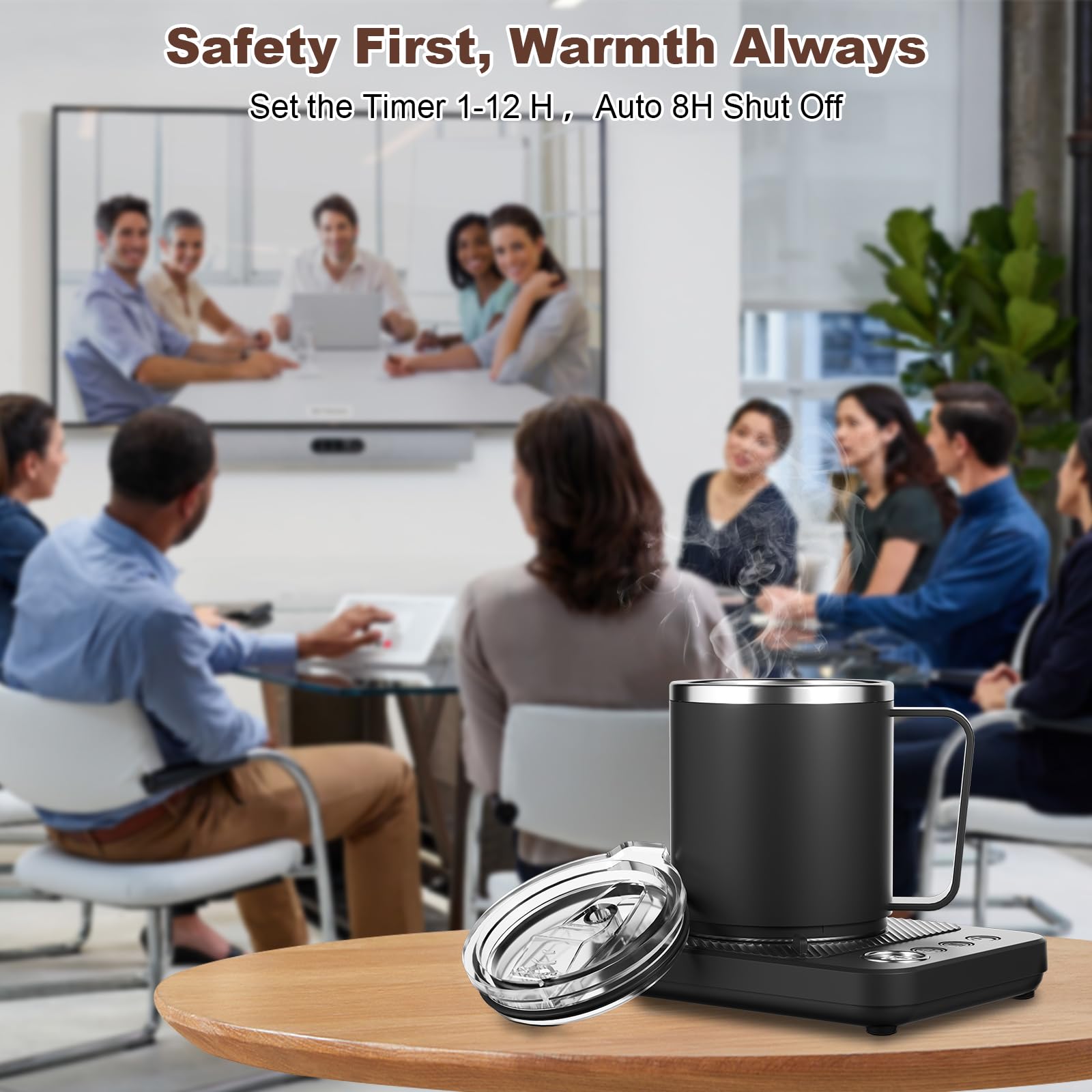 Felibeaco anti-scald silicone mat protects hands during use.