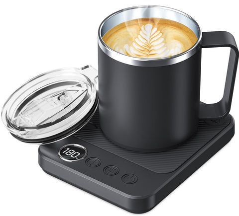 Felibeaco coffee mug warmer desk set keeps beverages warm while you work