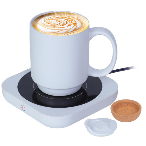 Felibeaco coffee mug warmer plate keeps drink warm at your desk