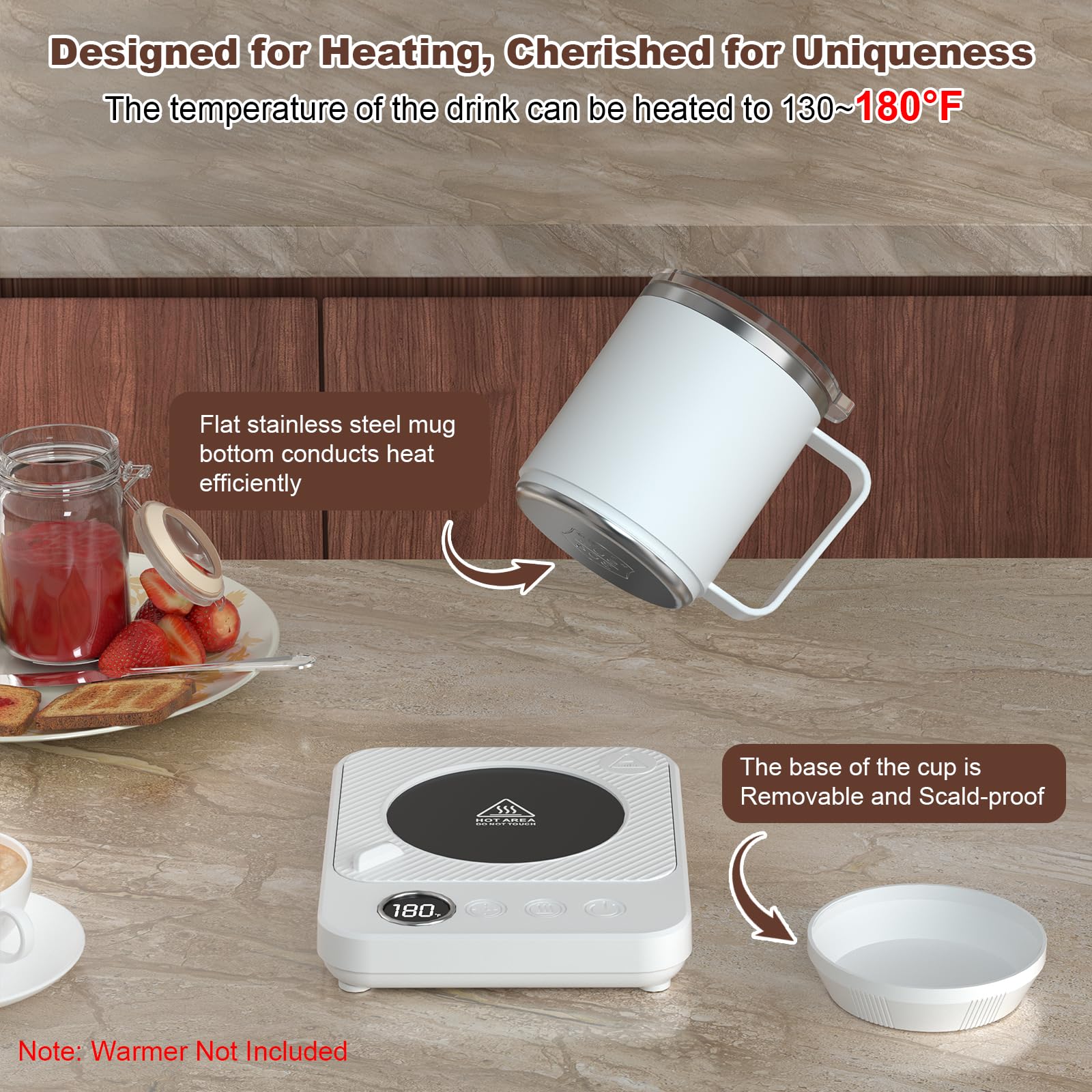 Felibeaco 304 stainless steel interior preserves taste and cleans easily after use.