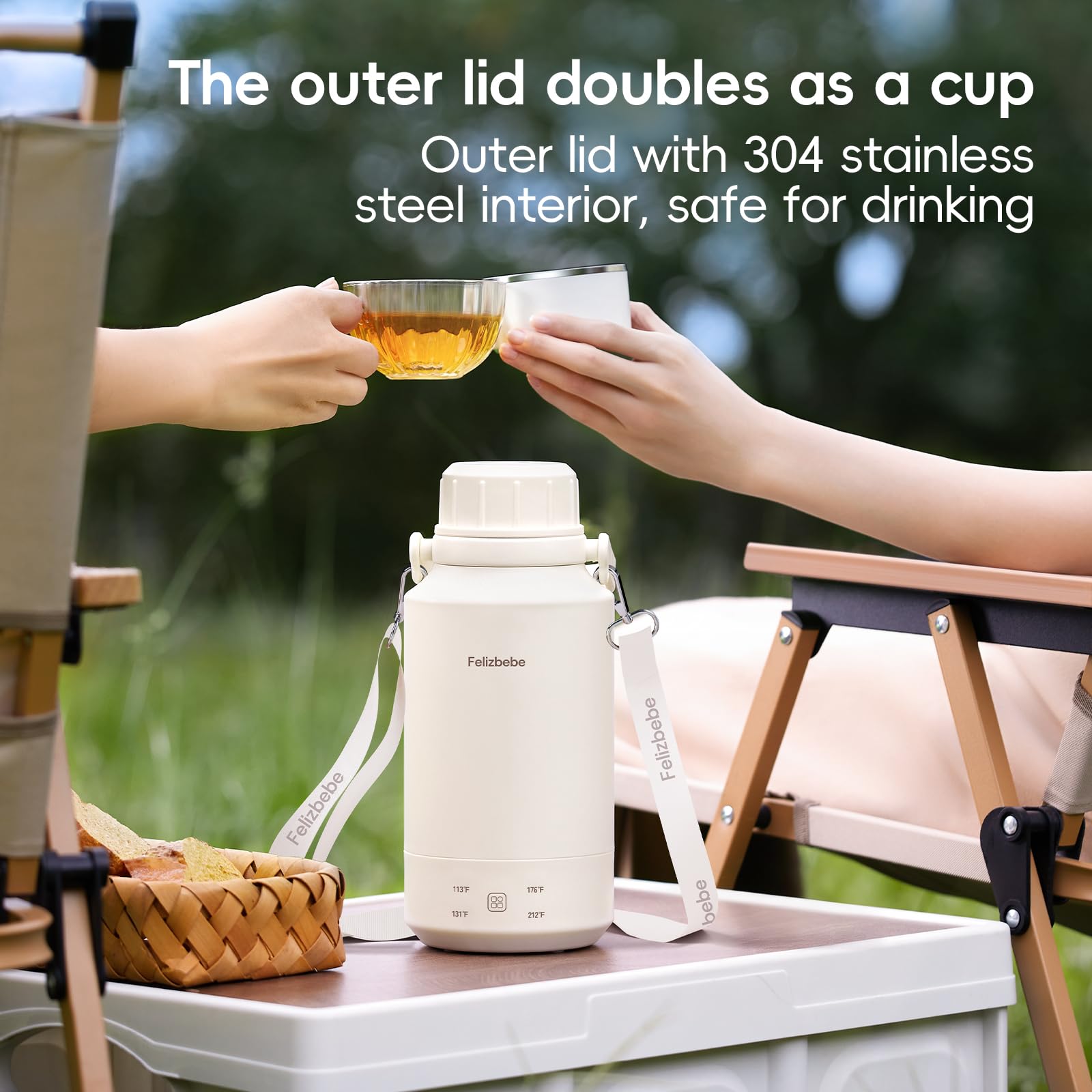 Felizbebe 600W fast heating boils 1000ml quickly