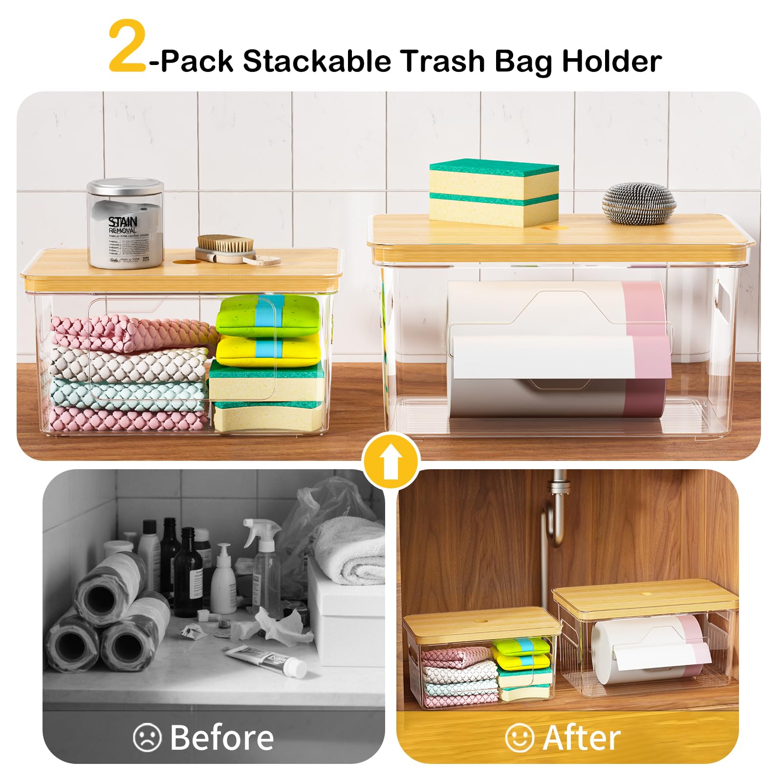 FELIZHOUSE bamboo top enables quick reloads and adds natural style.