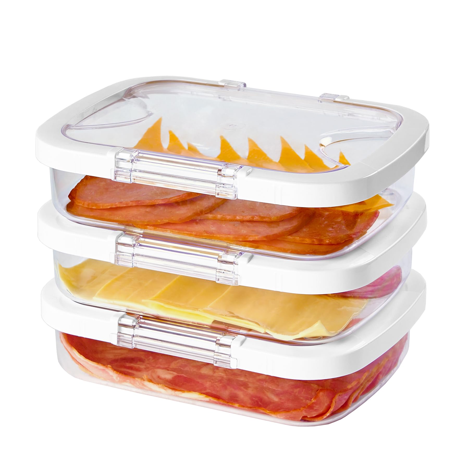 Felli Duo Loc deli meat container with airtight lid for spill-free storage.