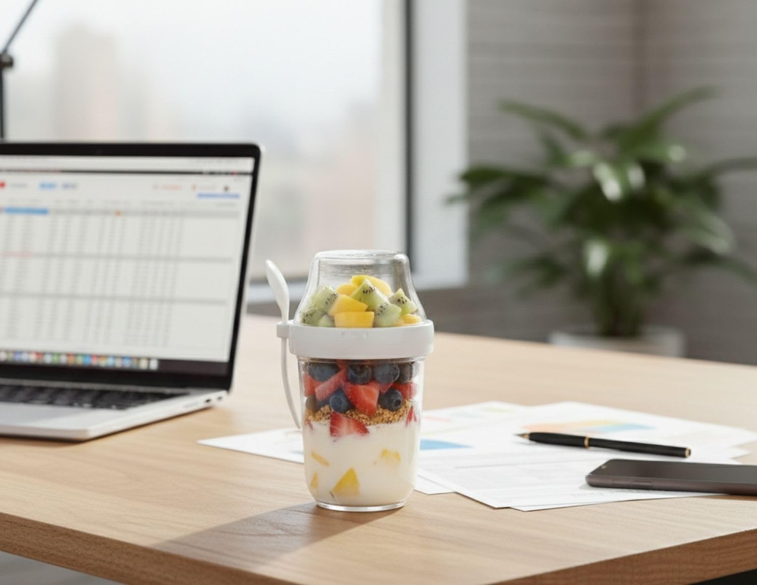 Felli durable reusable BPA-free container for fridge and dishwasher safe use.