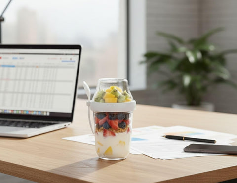 Felli durable reusable BPA-free container for fridge and dishwasher safe use.