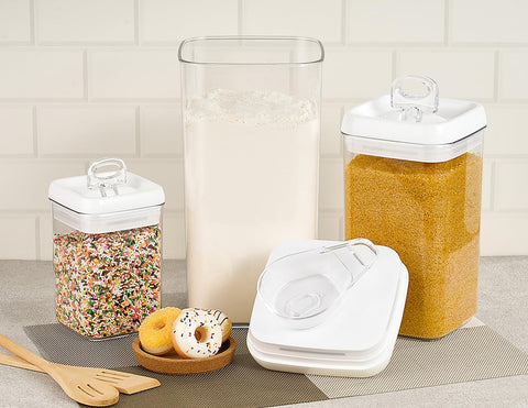 Felli Flip-Tite 4-inch Regular container ideal for small countertops and quick access