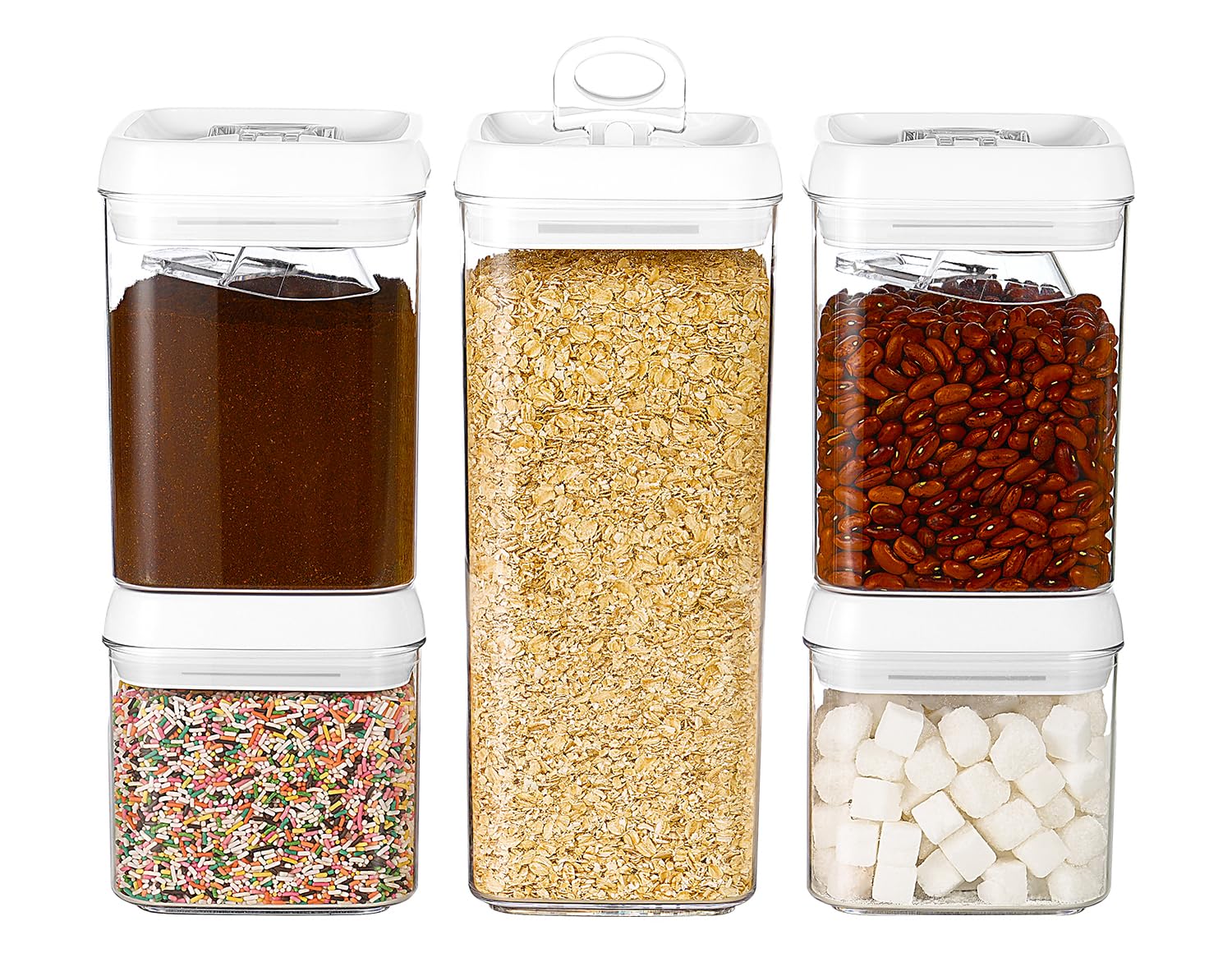Felli Flip Tite 5in large tall container for bulk pantry storage