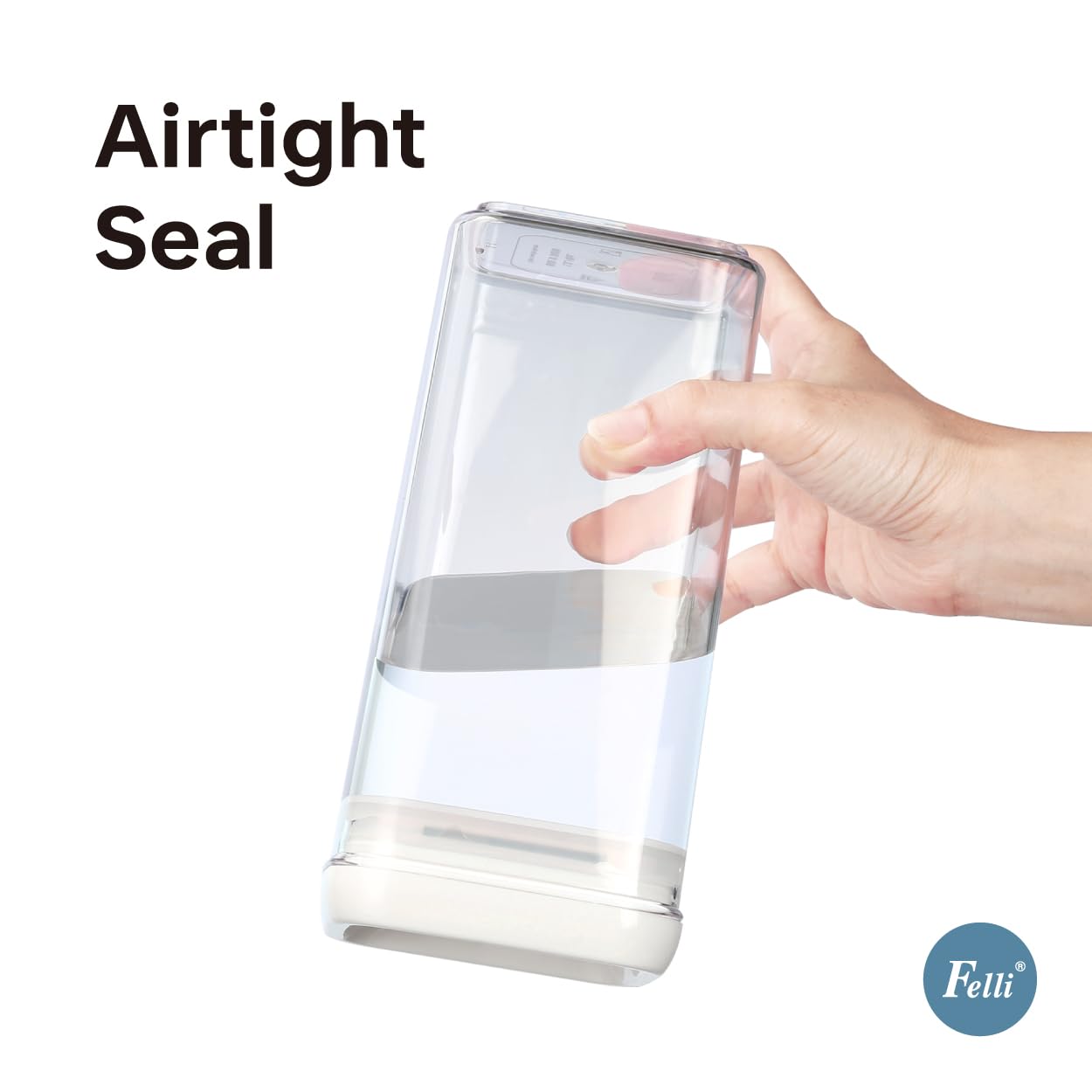 Felli Flip Tite BPA-free plastic is durable and food-safe.