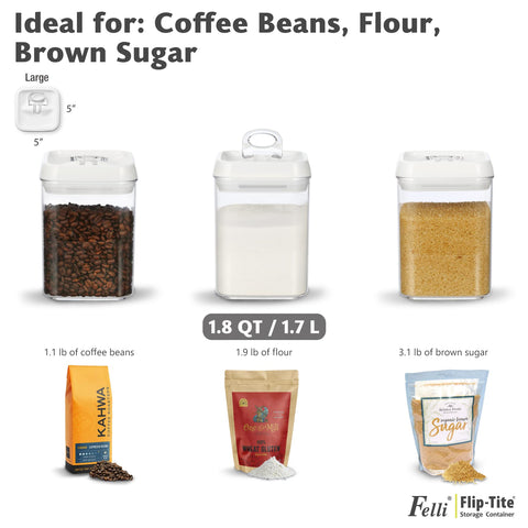 Felli Flip-Tite dishwasher-safe container for easy cleanup.