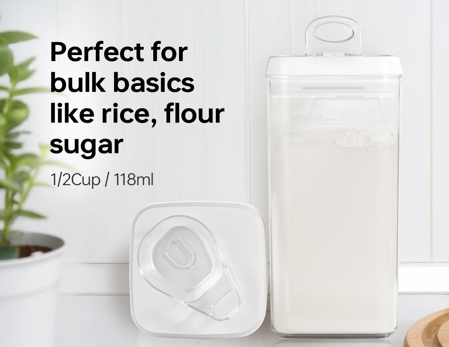Felli Flip-Tite nestable design saving pantry space and enabling vertical storage