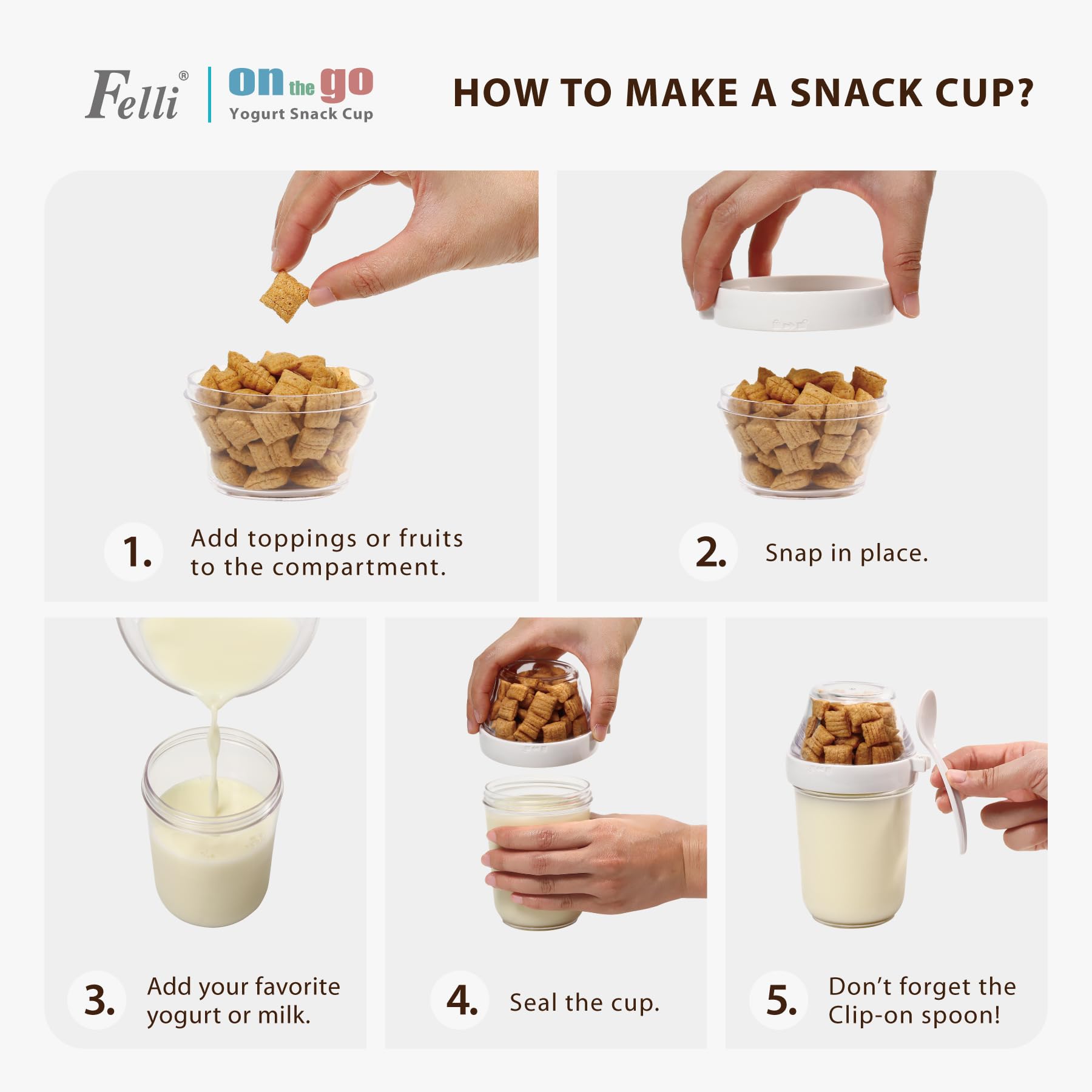Felli On the Go Yogurt Parfait Cup 1-year warranty.