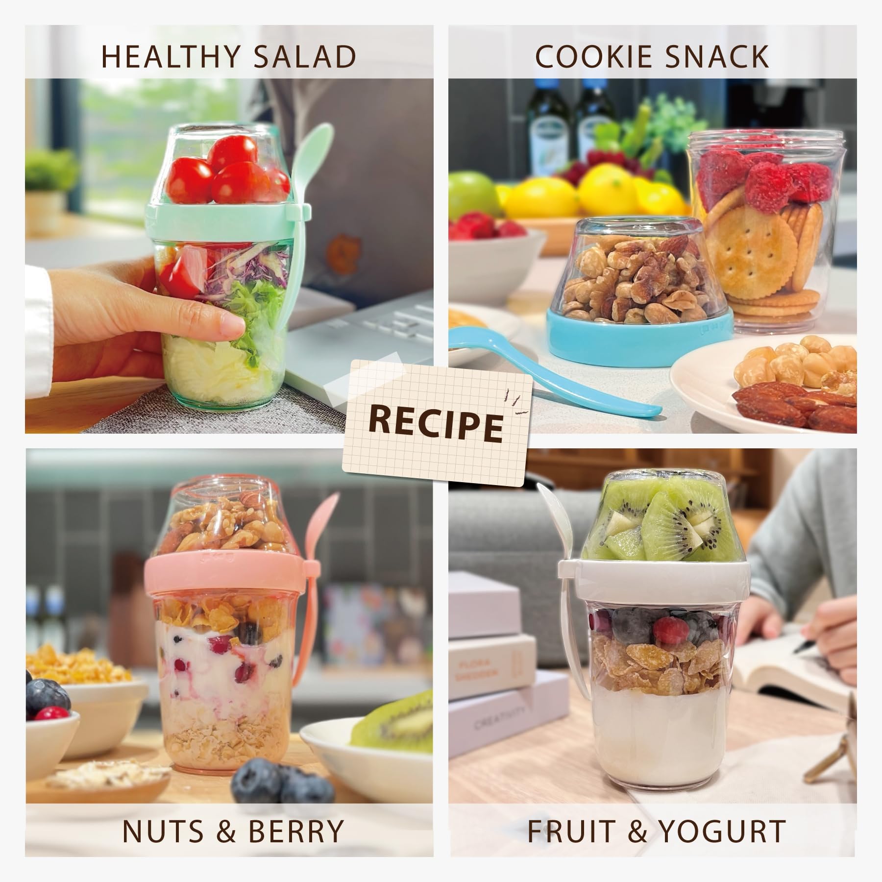 Felli On the Go Yogurt Parfait Cup is BPA-free SAN plastic.