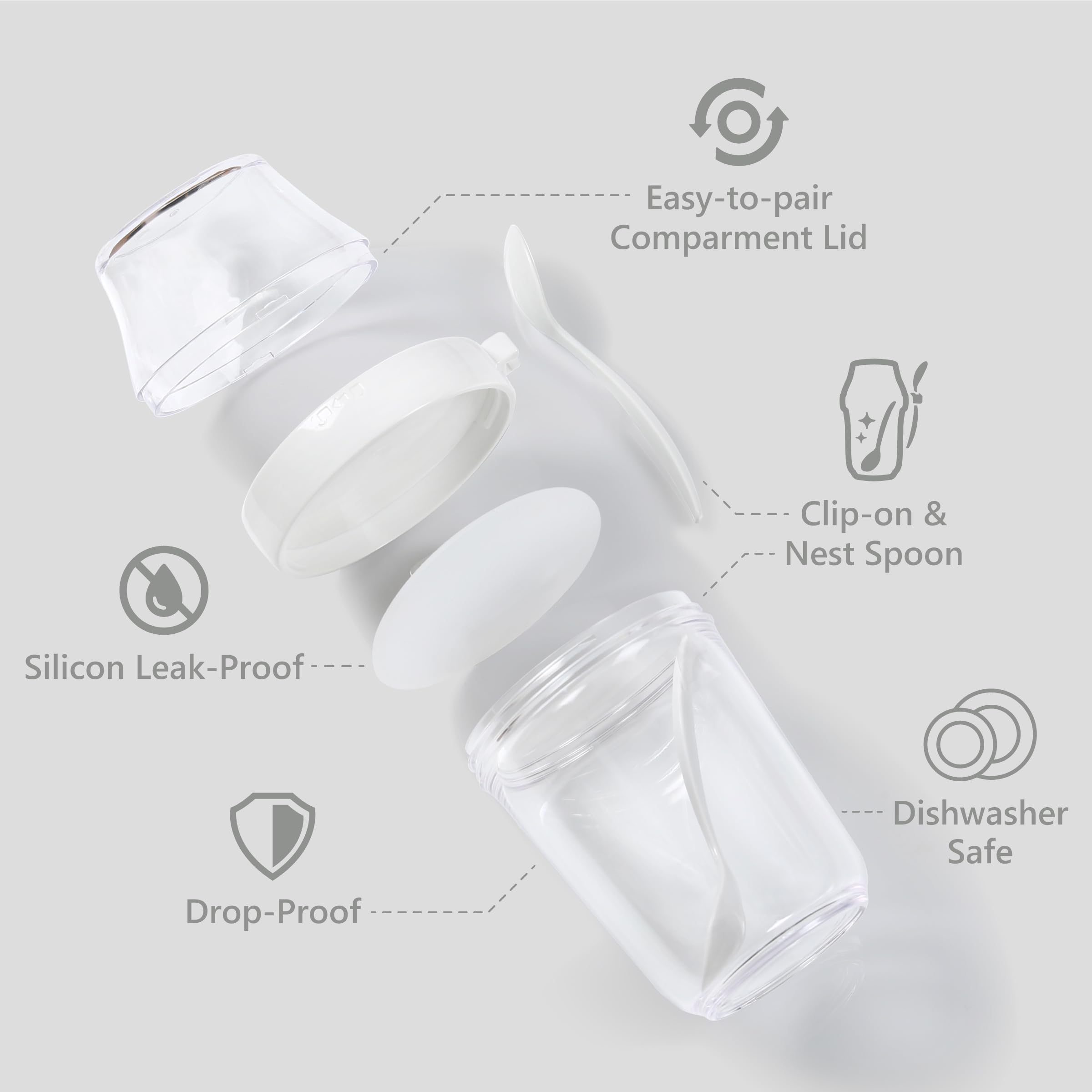 Felli portable 12oz cup offers portion control for snacks.