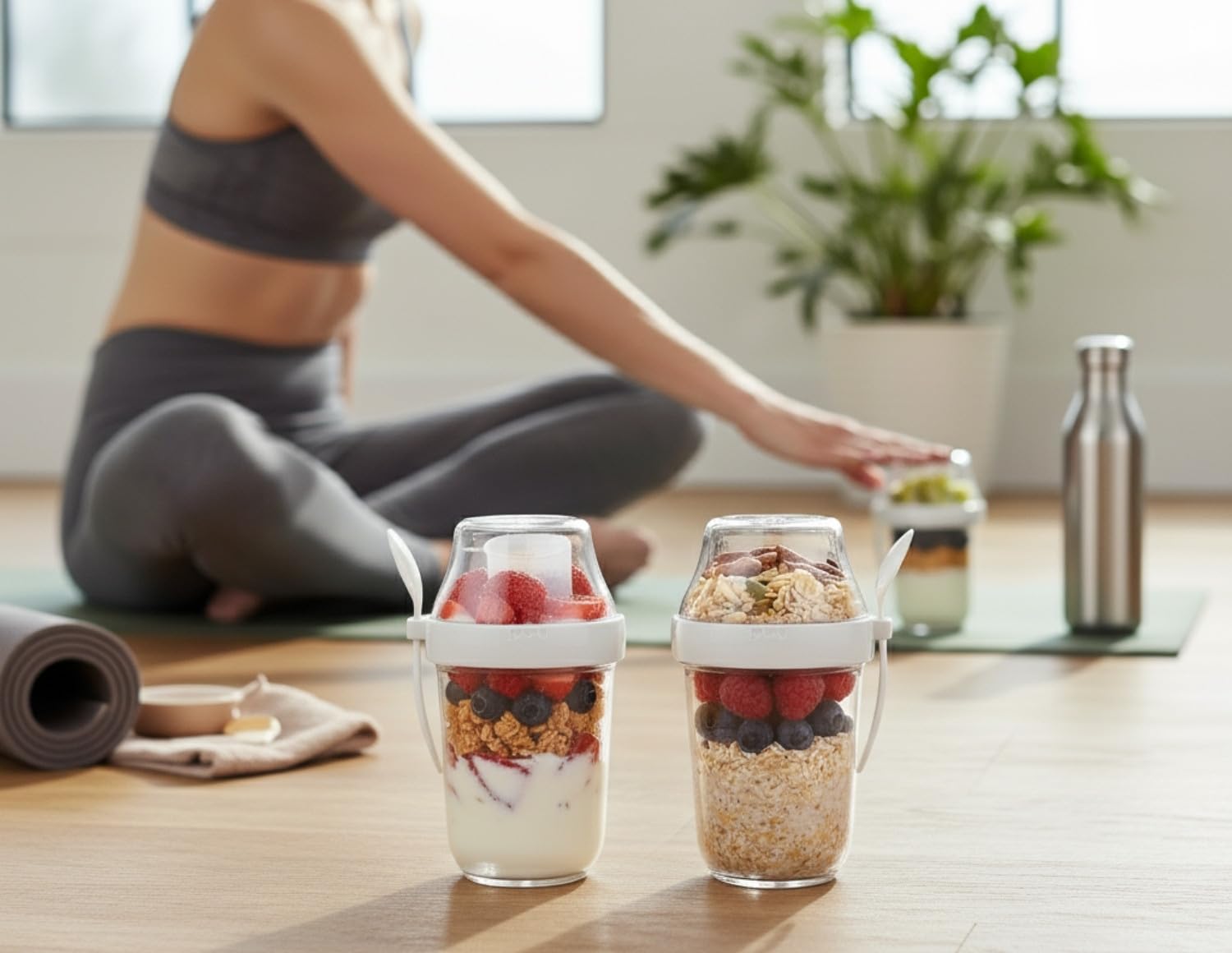 Felli twist-top topping compartment keeps mix-ins fresh and soggy-free.