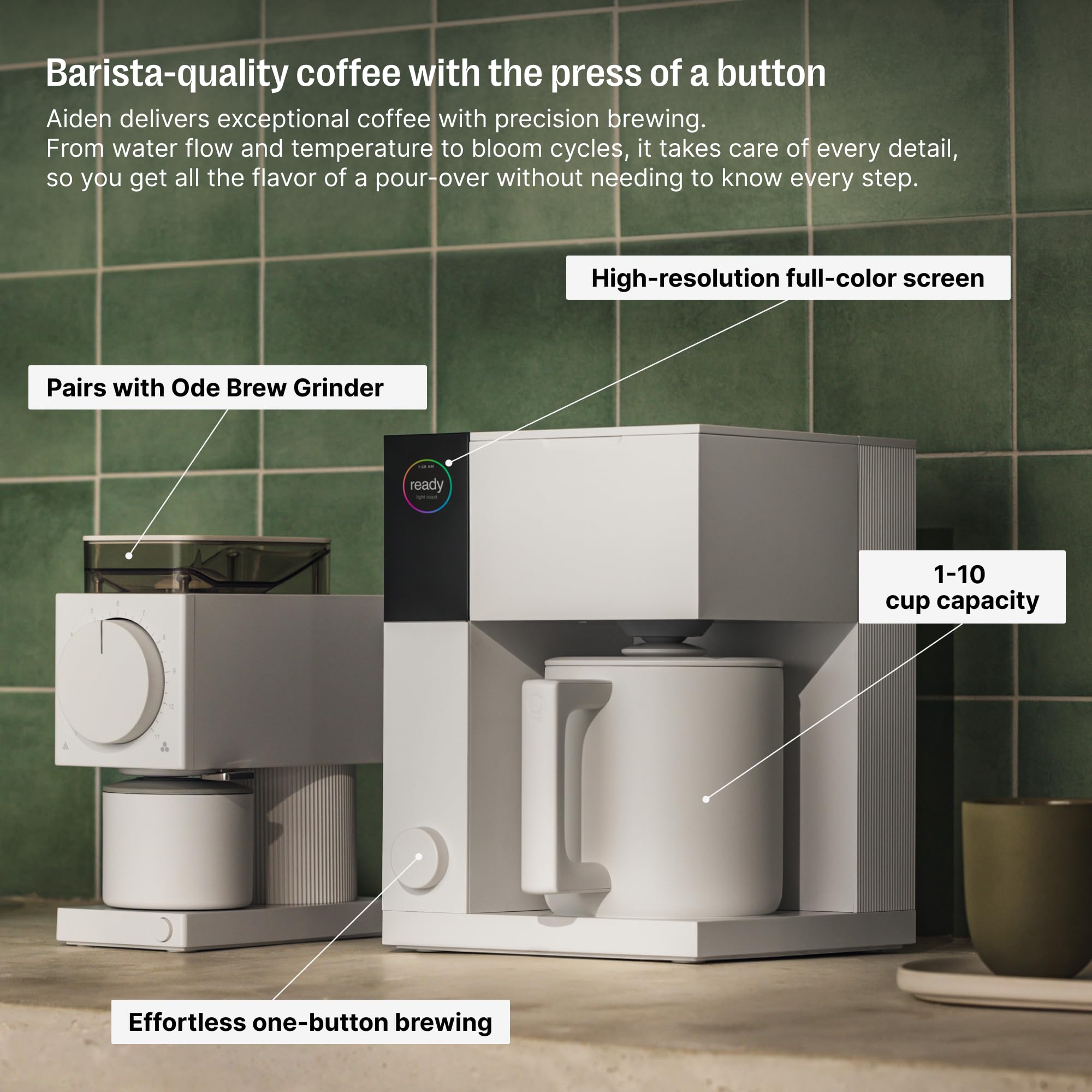 Fellow Aiden compact design fits under cabinets for small spaces