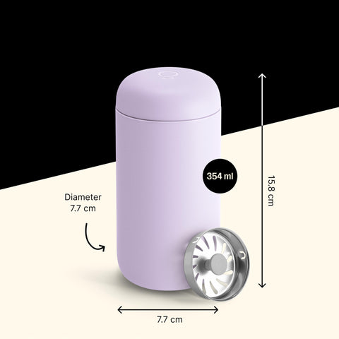 Ceramic interior preserves taste and eliminates old metal notes during daily coffee.