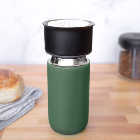 Fellow Carter Move Mug cargo green finish adds stylish portability