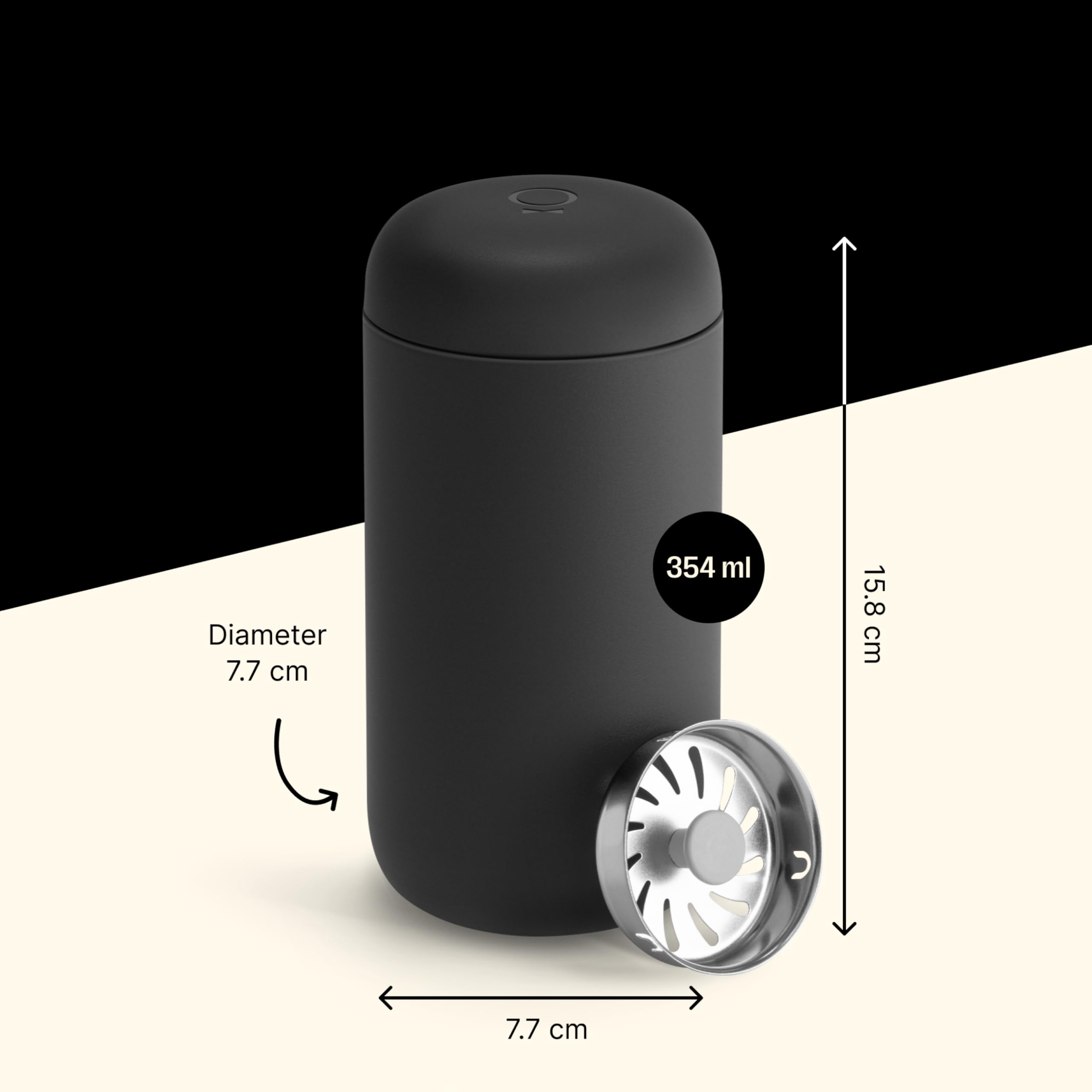 Fellow Carter Move mug interior features ceramic coating for pure flavor